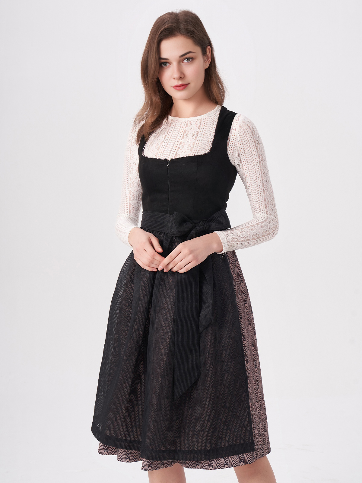 Elegantes blaues Dirndl