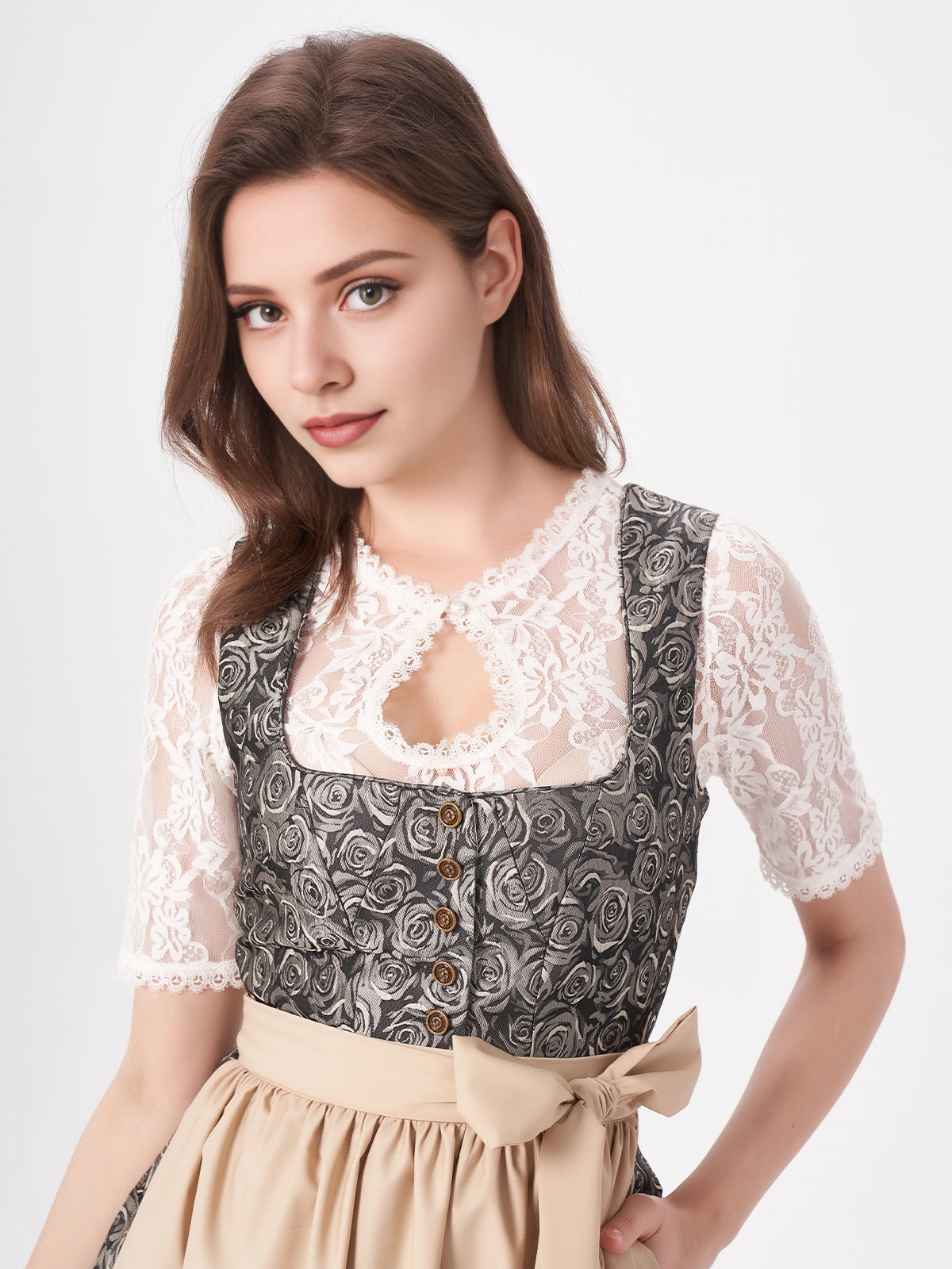 Dirndl in Grün und Beige – ein zeitloser Klassiker