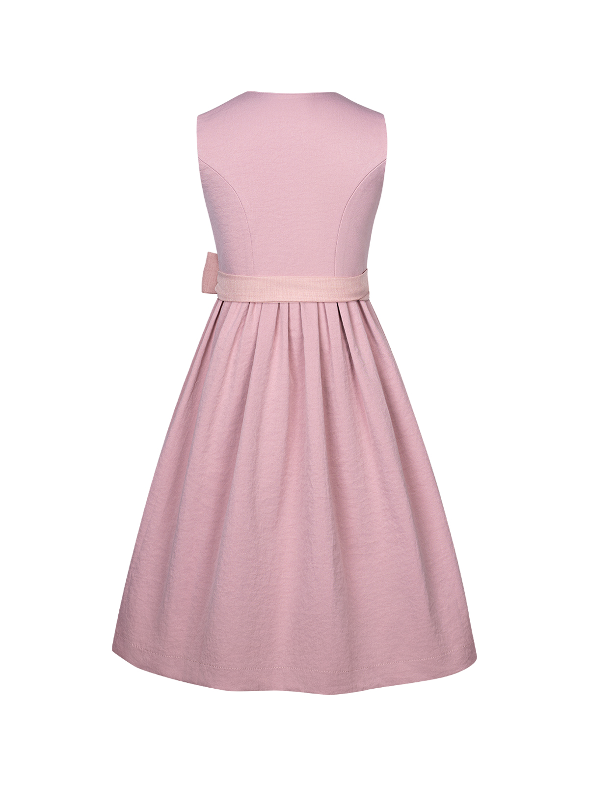 Dirndl Jeansblau in eleganter Rückansicht